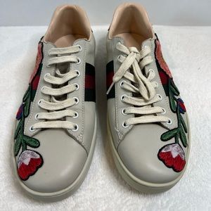 Gucci Ace floral embroidered sneakers